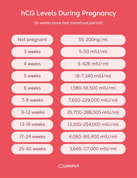 hCG Levels by Week: Normal Pregnancy hCG Levels 